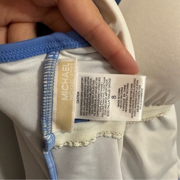 Michael Michael Kors Blue One-Piece Swimsuit Size 8 - Picture 7 of 16